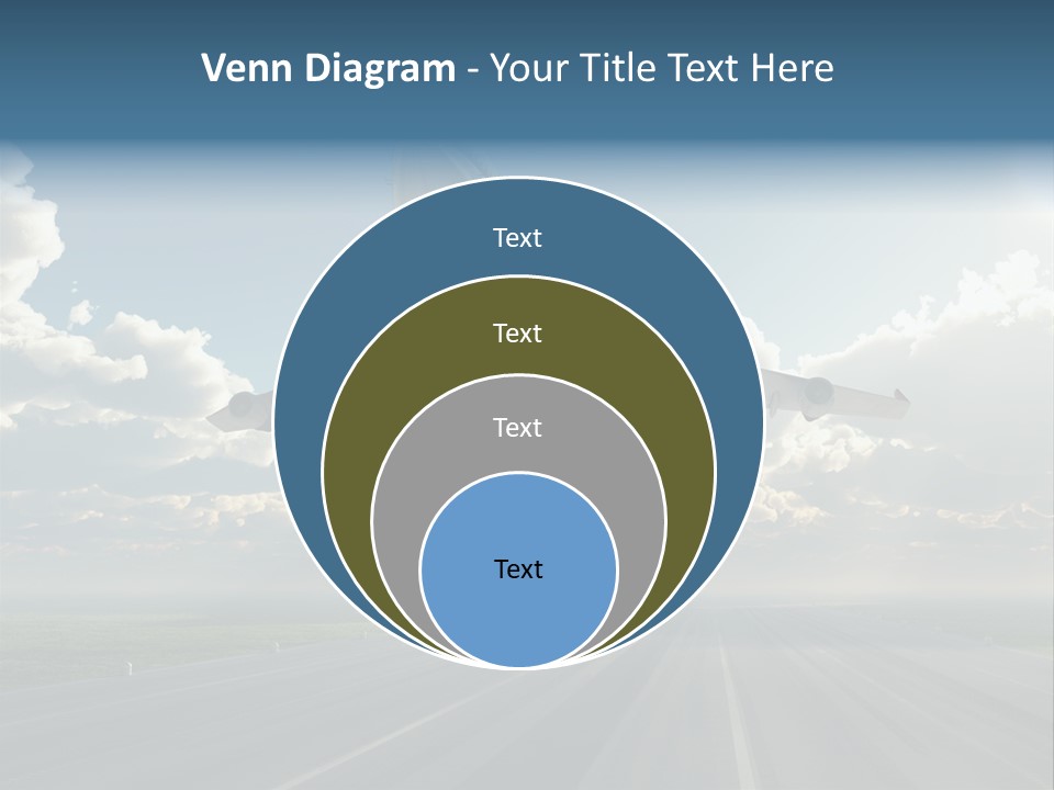 Airplane Runway Wing PowerPoint Template