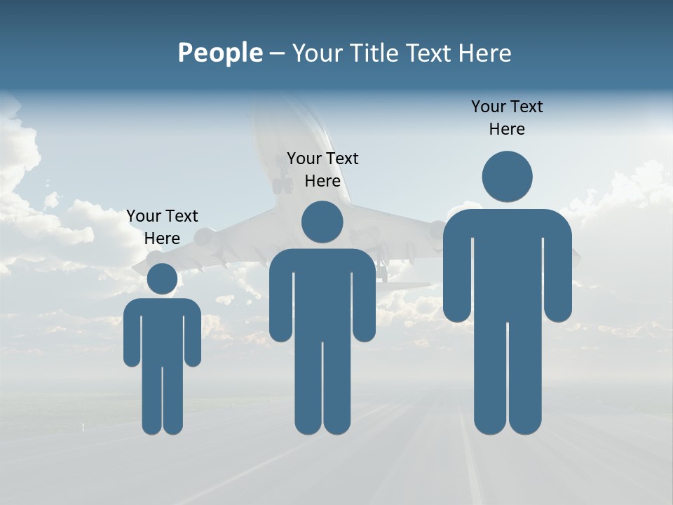 Airplane Runway Wing PowerPoint Template