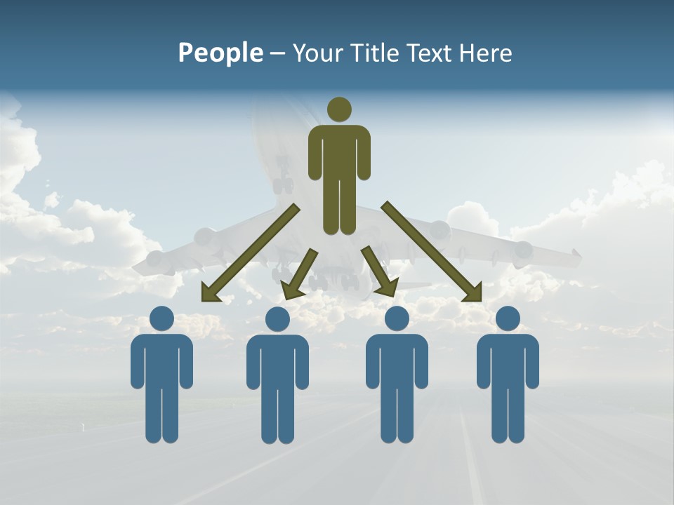 Airplane Runway Wing PowerPoint Template