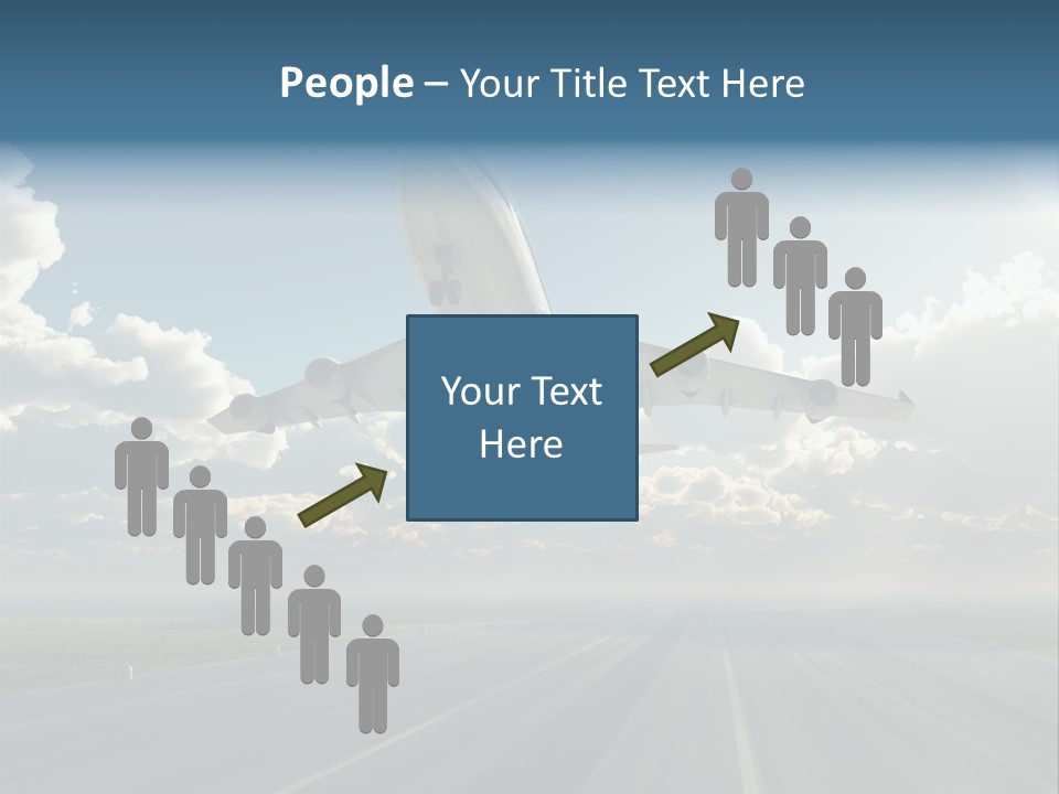 Airplane Runway Wing PowerPoint Template