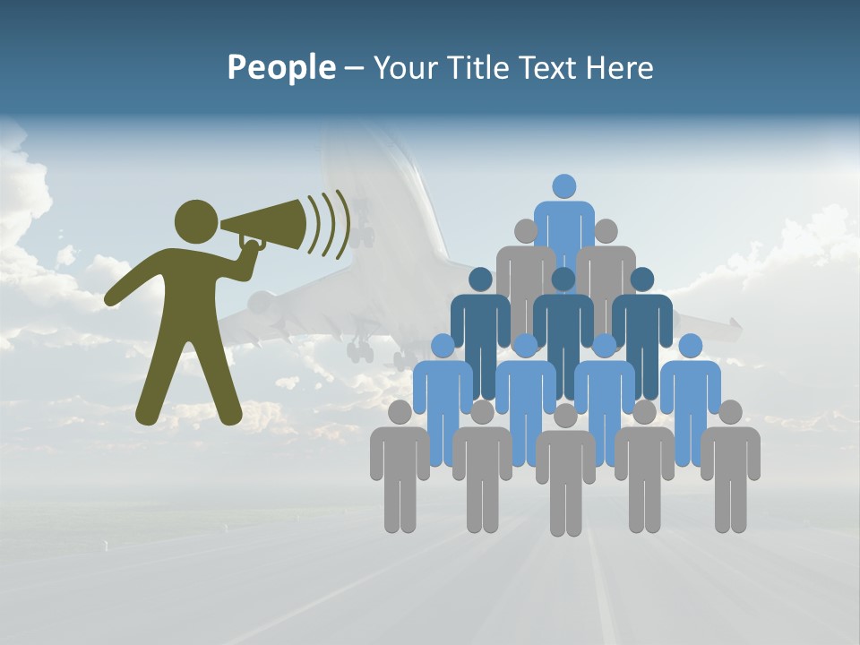 Airplane Runway Wing PowerPoint Template