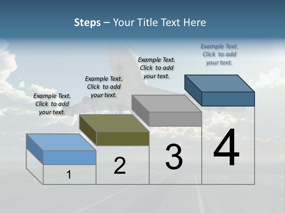 Airplane Runway Wing PowerPoint Template