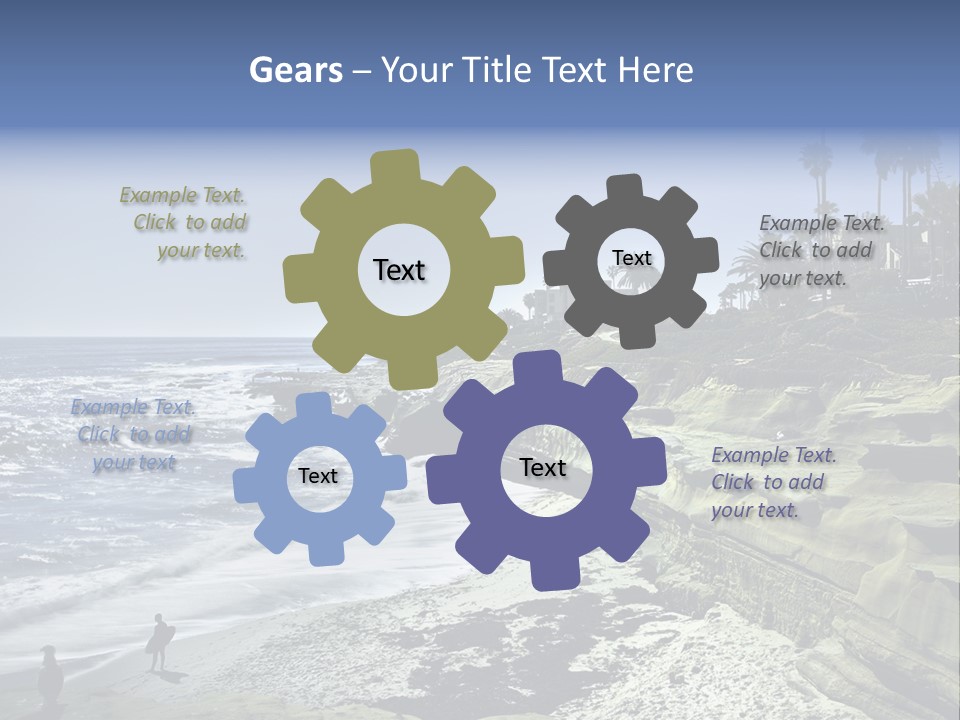 System Protect Girl PowerPoint Template