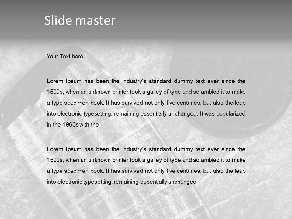 Hockey Stick Shot Lifestyle PowerPoint Template