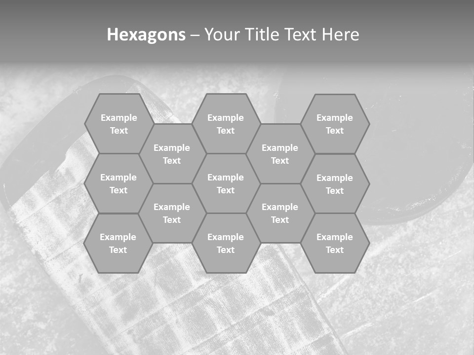 Hockey Stick Shot Lifestyle PowerPoint Template