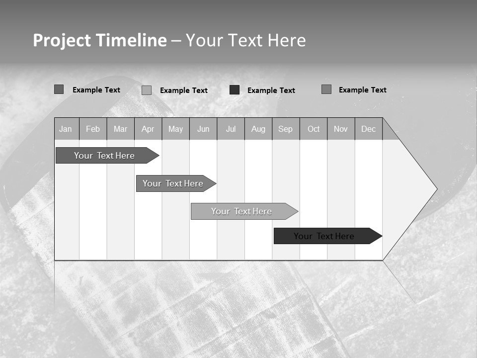 Hockey Stick Shot Lifestyle PowerPoint Template
