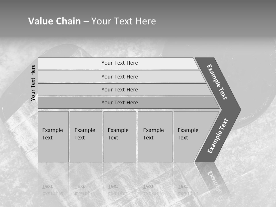 Hockey Stick Shot Lifestyle PowerPoint Template