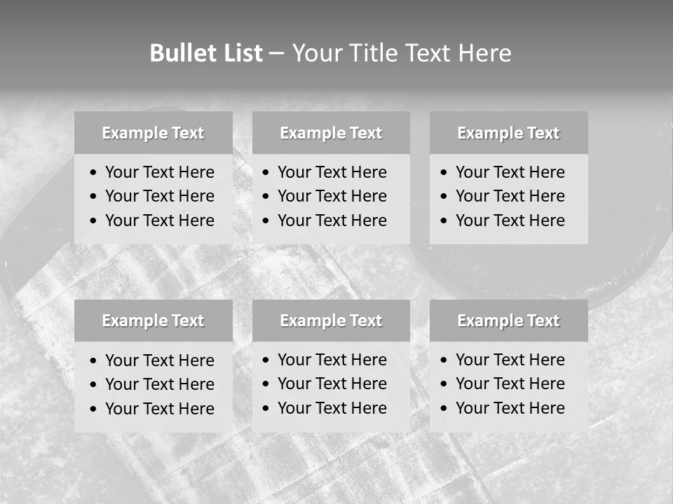 Hockey Stick Shot Lifestyle PowerPoint Template