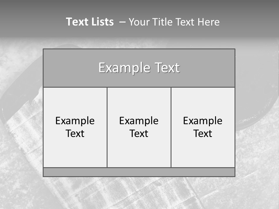 Hockey Stick Shot Lifestyle PowerPoint Template