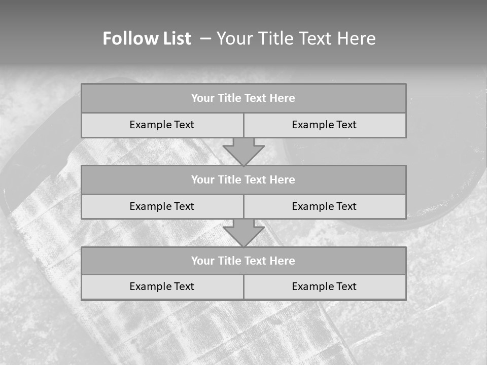 Hockey Stick Shot Lifestyle PowerPoint Template