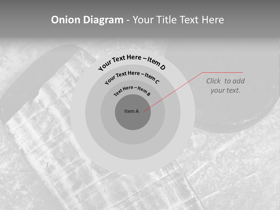 Hockey Stick Shot Lifestyle PowerPoint Template