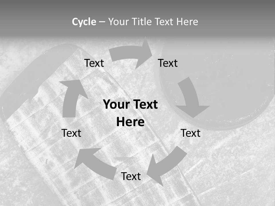 Hockey Stick Shot Lifestyle PowerPoint Template