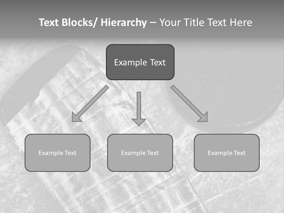Hockey Stick Shot Lifestyle PowerPoint Template