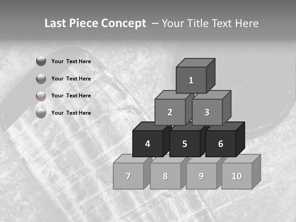 Hockey Stick Shot Lifestyle PowerPoint Template
