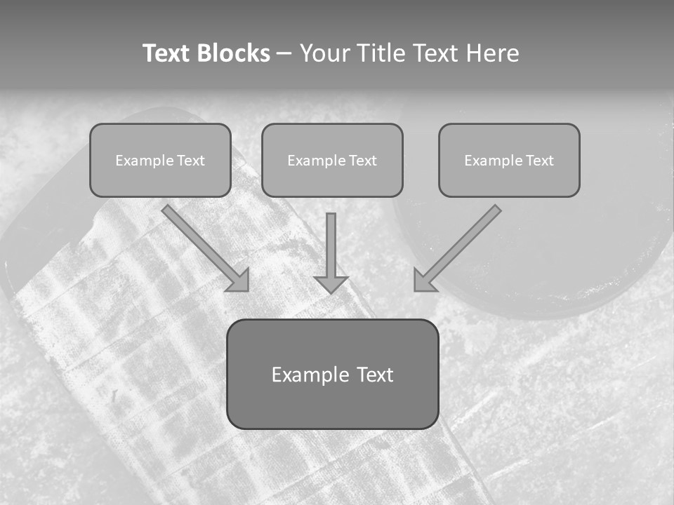 Hockey Stick Shot Lifestyle PowerPoint Template