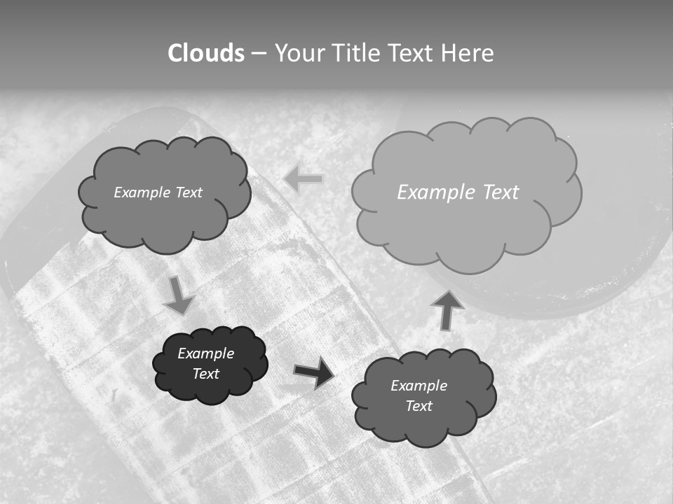 Hockey Stick Shot Lifestyle PowerPoint Template