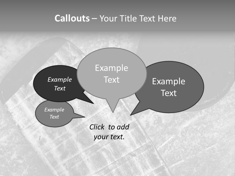 Hockey Stick Shot Lifestyle PowerPoint Template