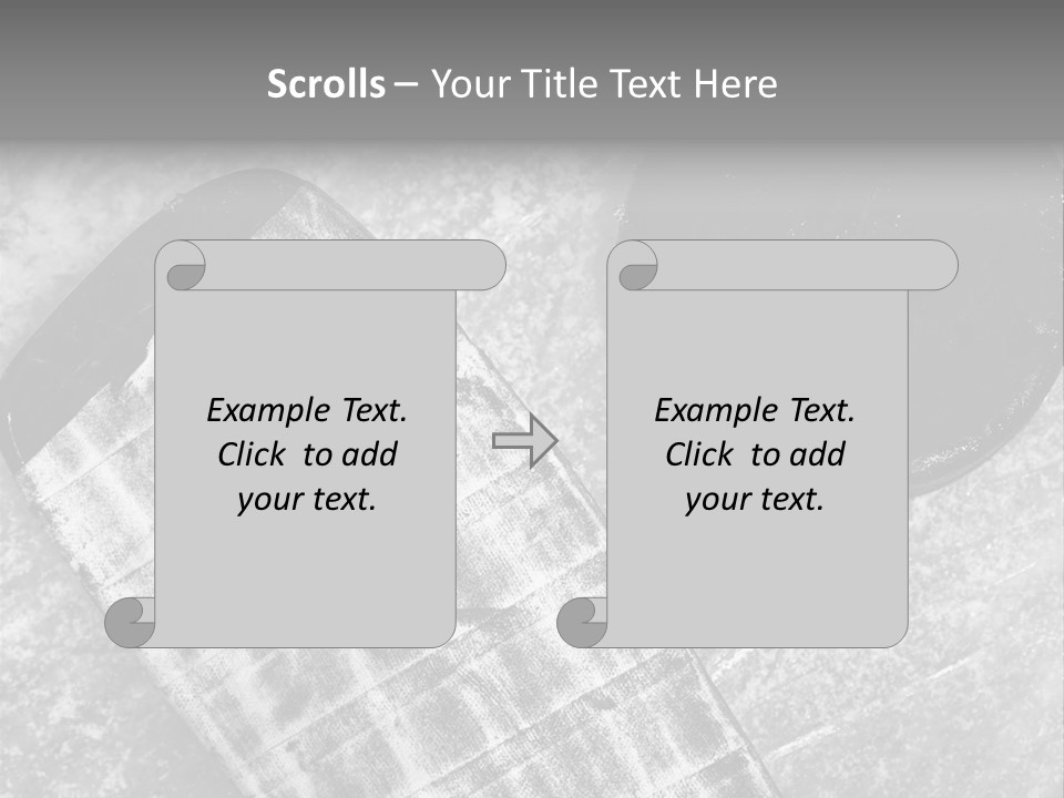 Hockey Stick Shot Lifestyle PowerPoint Template