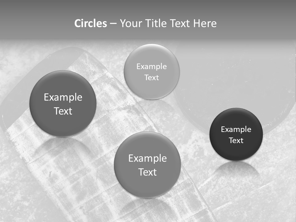 Hockey Stick Shot Lifestyle PowerPoint Template