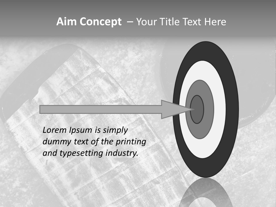 Hockey Stick Shot Lifestyle PowerPoint Template