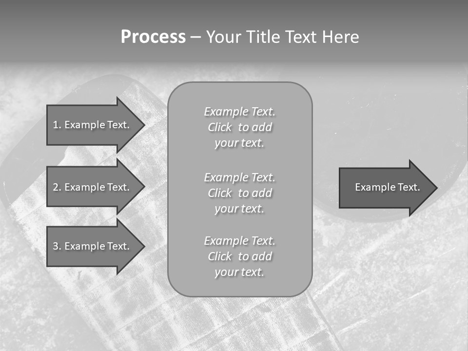 Hockey Stick Shot Lifestyle PowerPoint Template