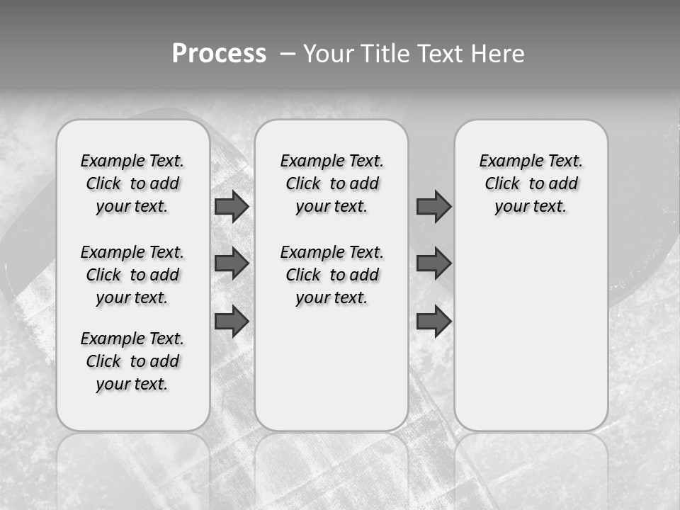 Hockey Stick Shot Lifestyle PowerPoint Template