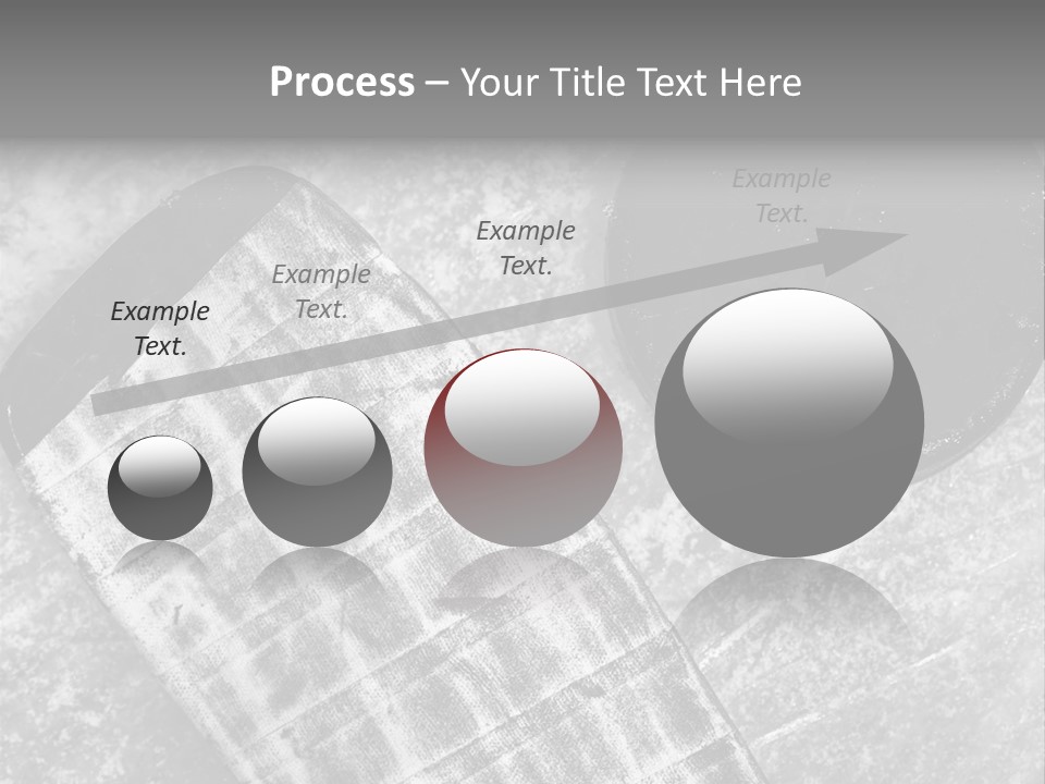 Hockey Stick Shot Lifestyle PowerPoint Template