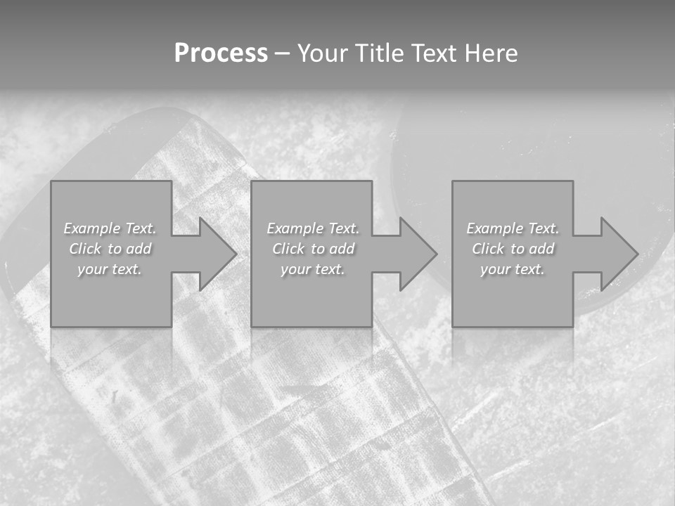 Hockey Stick Shot Lifestyle PowerPoint Template