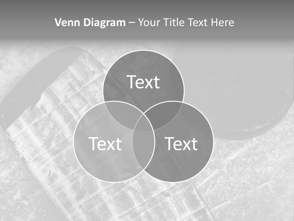 Hockey Stick Shot Lifestyle PowerPoint Template