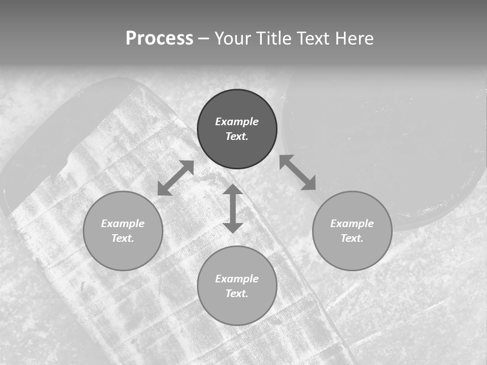 Hockey Stick Shot Lifestyle PowerPoint Template