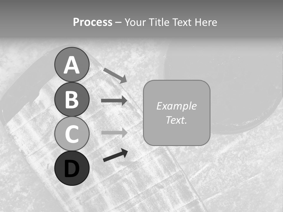 Hockey Stick Shot Lifestyle PowerPoint Template