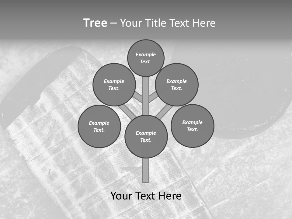 Hockey Stick Shot Lifestyle PowerPoint Template