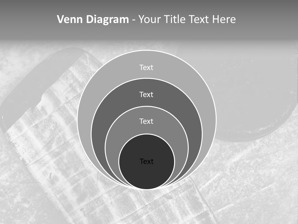 Hockey Stick Shot Lifestyle PowerPoint Template