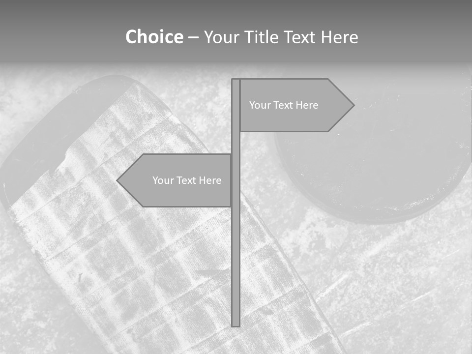 Hockey Stick Shot Lifestyle PowerPoint Template