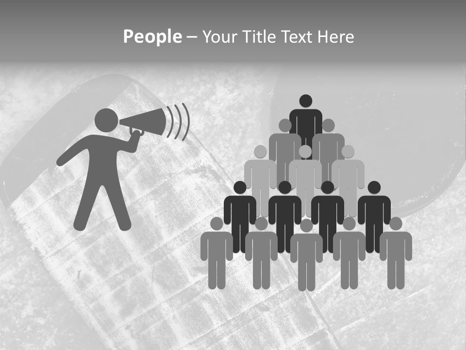 Hockey Stick Shot Lifestyle PowerPoint Template