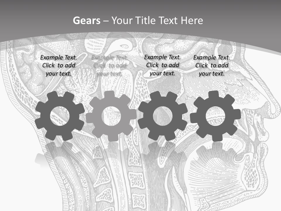 Mental Lobes Vintage PowerPoint Template