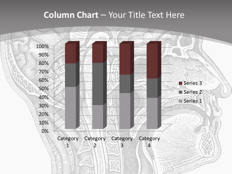 Mental Lobes Vintage PowerPoint Template