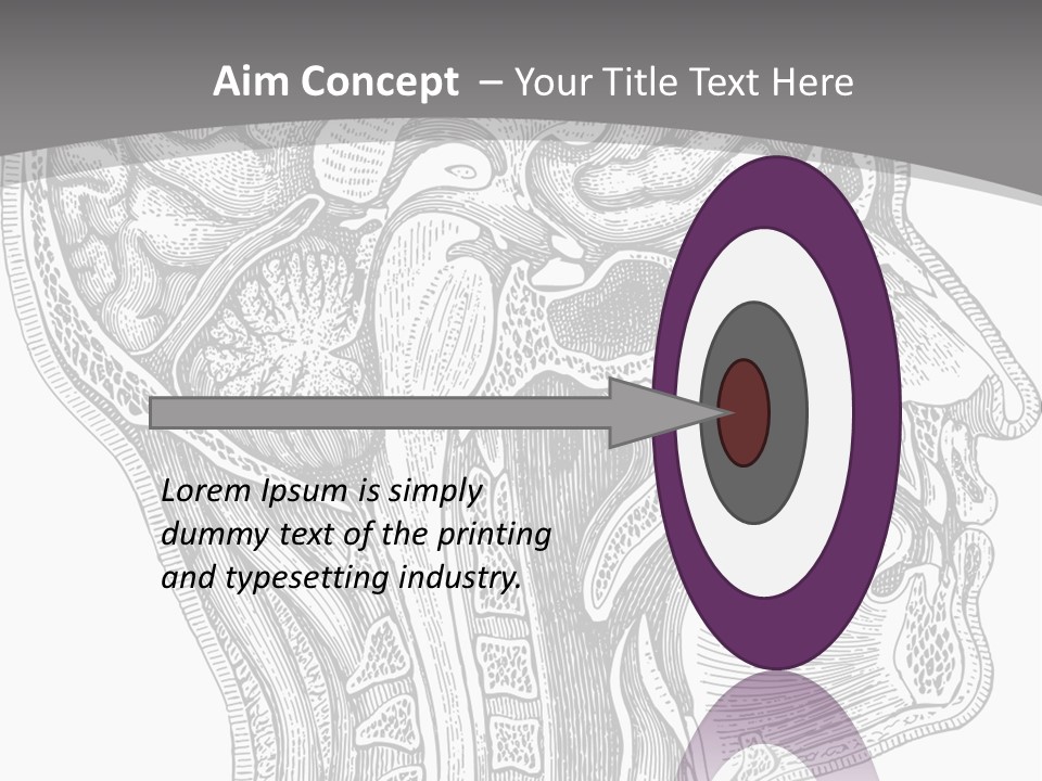 Mental Lobes Vintage PowerPoint Template