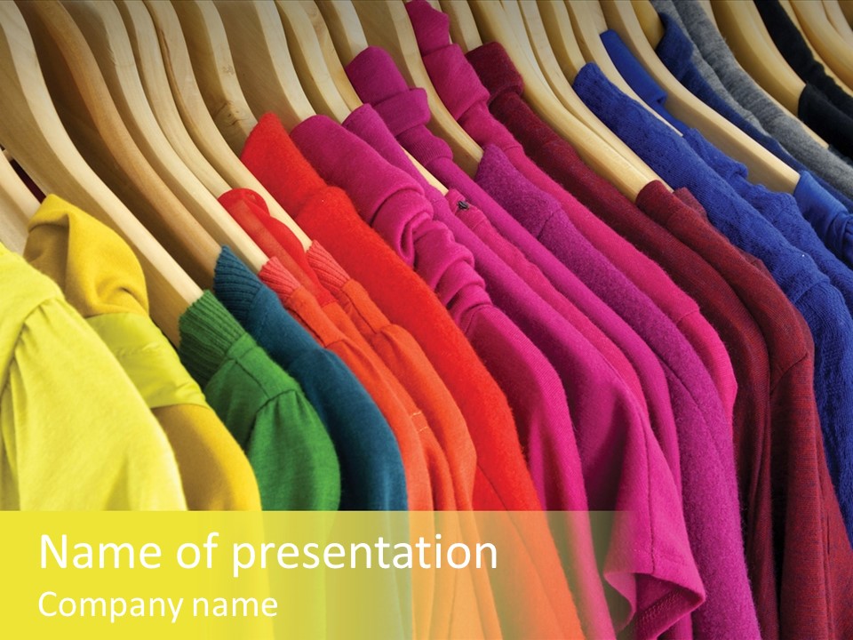 Wardrobe Clothes Department PowerPoint Template