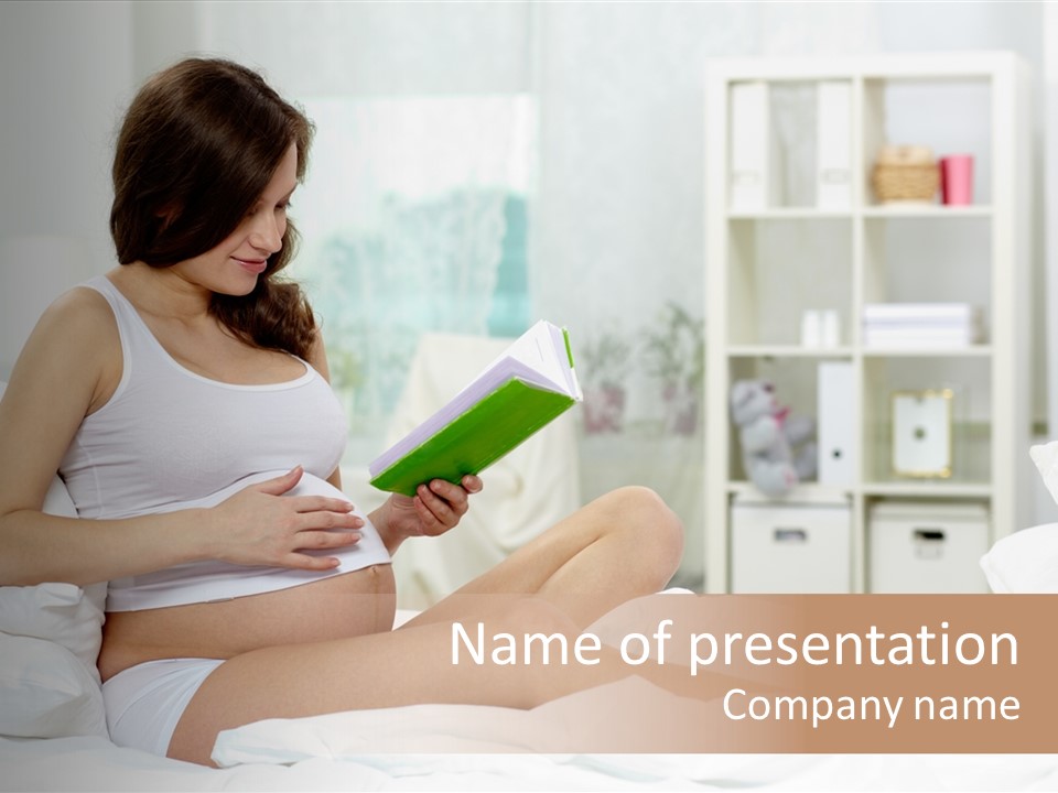 Healthy Pregnant Mommy PowerPoint Template