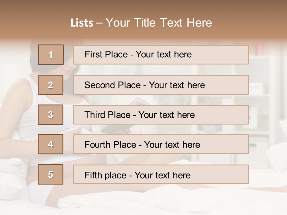 Healthy Pregnant Mommy PowerPoint Template