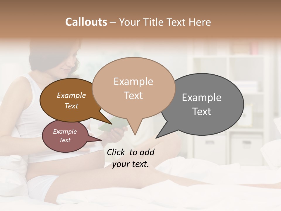 Healthy Pregnant Mommy PowerPoint Template