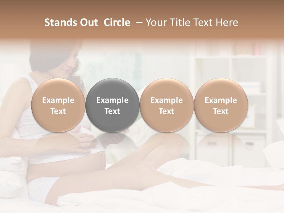 Healthy Pregnant Mommy PowerPoint Template