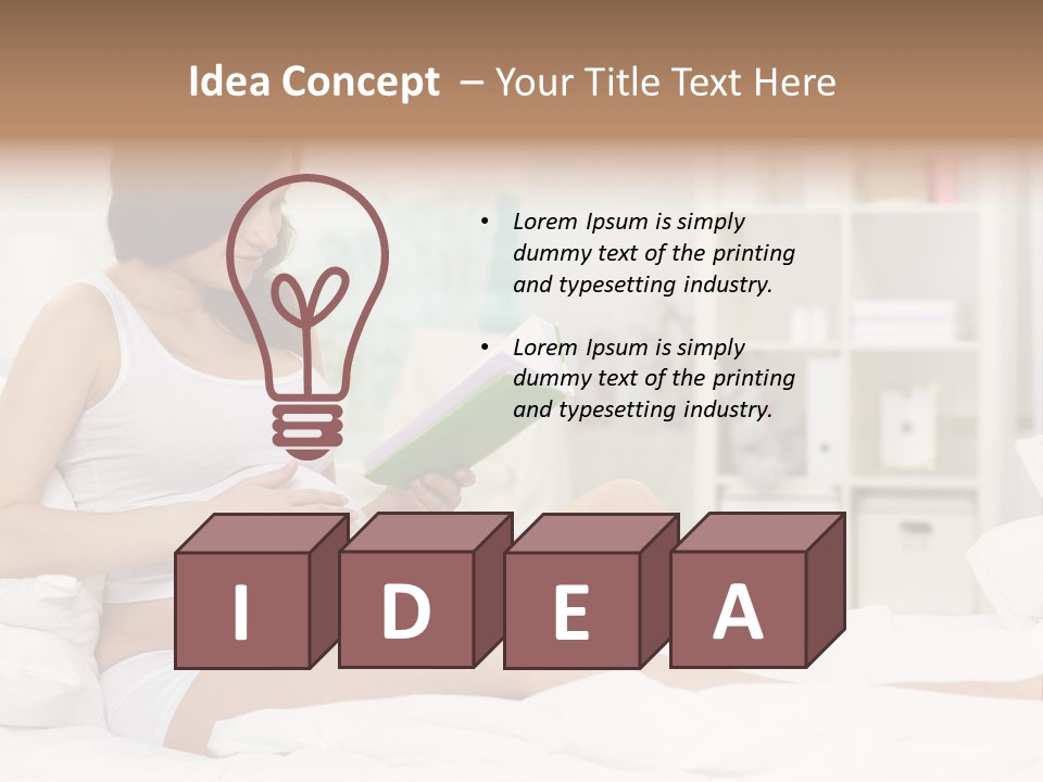 Healthy Pregnant Mommy PowerPoint Template