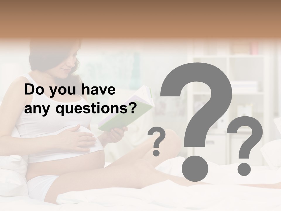 Healthy Pregnant Mommy PowerPoint Template