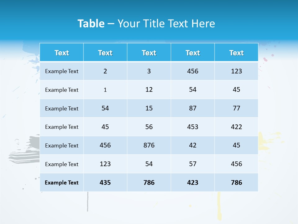 Drip Cyan Artistic PowerPoint Template