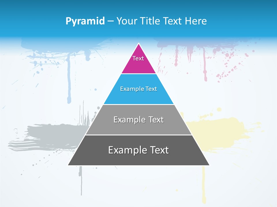 Drip Cyan Artistic PowerPoint Template