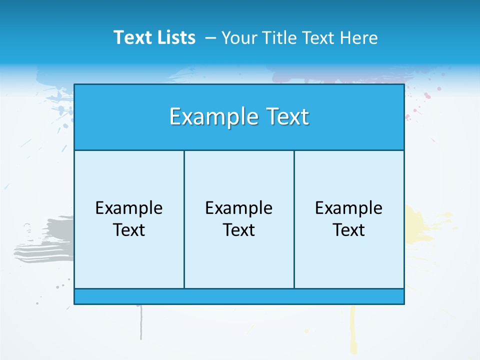 Drip Cyan Artistic PowerPoint Template