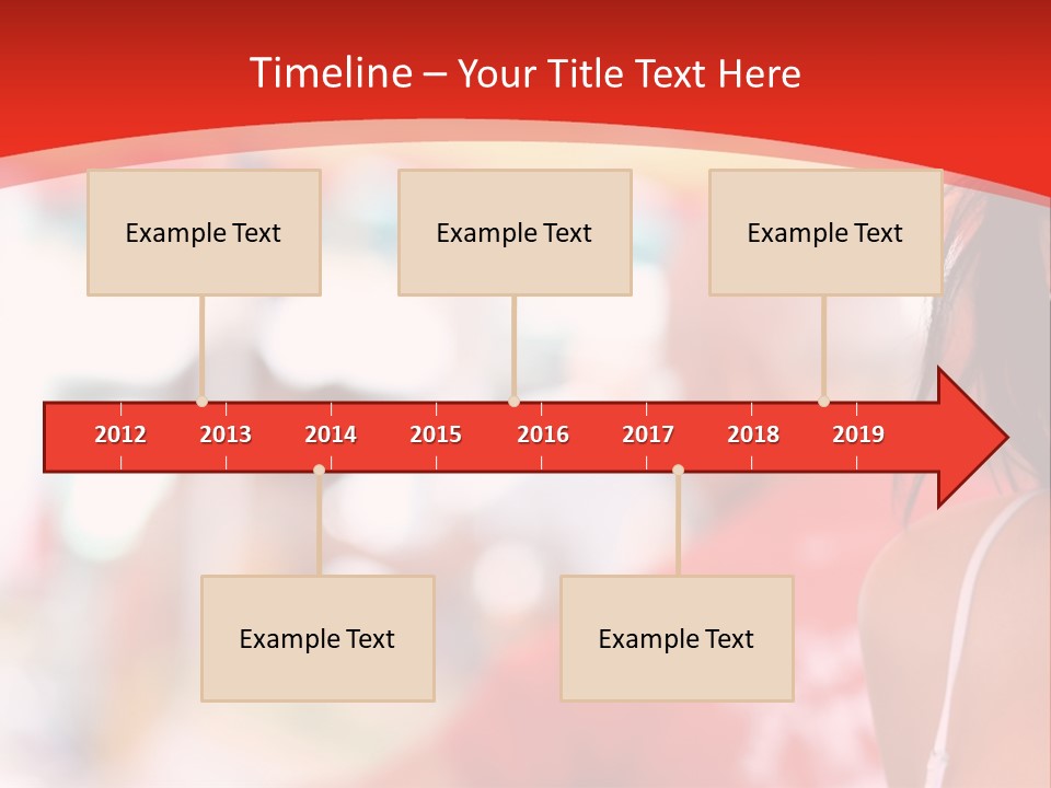 A Woman In A White Top Is Smiling PowerPoint Template