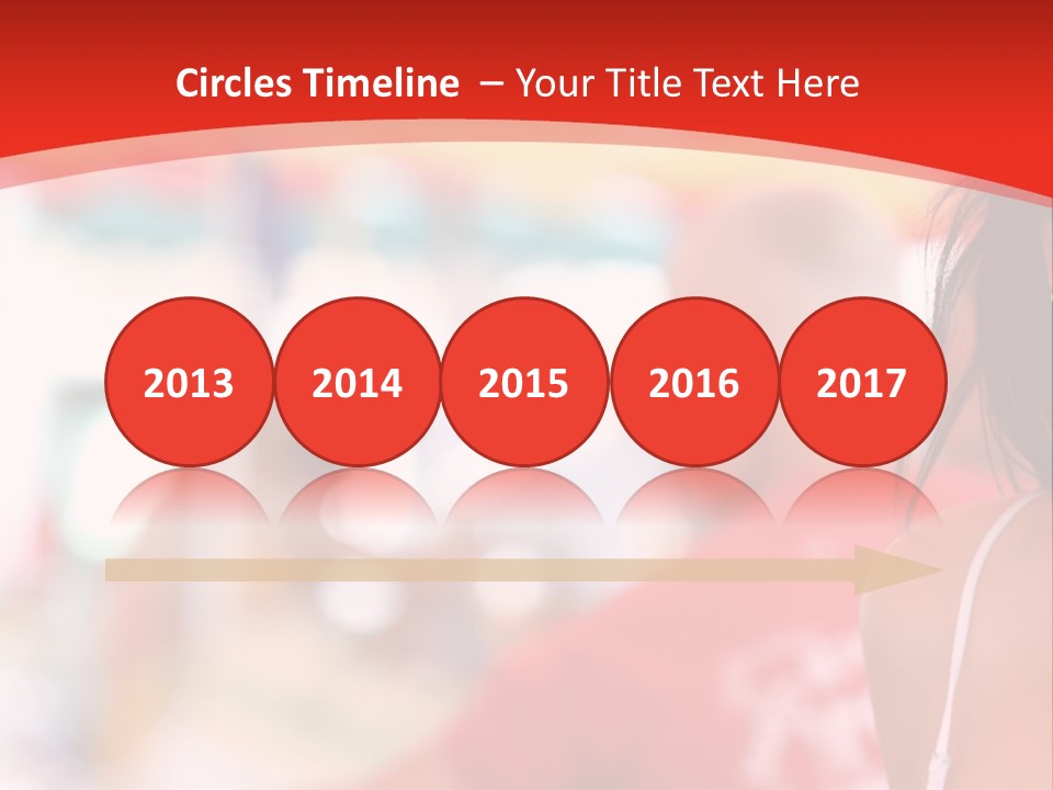 A Woman In A White Top Is Smiling PowerPoint Template